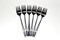 Model 2070 Dessert Forks by Helmut Alder for Amboss, 1959, Set of 6 2