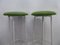 French White Lacquered Metal Barstools, 1950s, Set of 2 3