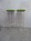 French White Lacquered Metal Barstools, 1950s, Set of 2, Image 1