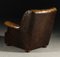 Brown Leather Pegasus Armchair from Art Forma Upholstery Ltd, 1970s 4