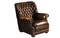 Brown Leather Pegasus Armchair from Art Forma Upholstery Ltd, 1970s, Image 1