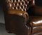 Brown Leather Pegasus Armchair from Art Forma Upholstery Ltd, 1970s 3