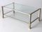 French Metal and Glass Coffee Table by Pierre Vandel, 1970s 2