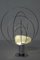 Lampada da tavolo in vetro di Murano e placcata in cromo di Angelo Brotto per Esperia, anni '60, Immagine 3