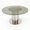 Round Glass Top Dining Table from Cidue, 1970s 1