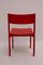 Mid-Century Modern Red Dining Room Chairs from E & A Pollack, Set of 8 5