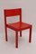 Mid-Century Modern Red Dining Room Chairs from E & A Pollack, Set of 8, Image 1