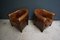 Vintage Dutch Cognac Leather Club Chairs, Set of 2 9