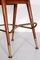 Vintage New York Casino Croupier Mahogany Bar Stool, 1950s 6