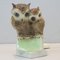 Vintage French Porcelain Owls Lamp 1
