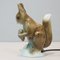 Art Deco Porcelain Squirrel with Pine Cone Lamp 9