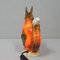 Art Deco Porcelain Squirrel with Pine Cone Lamp 5