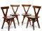 Vintage Wooden Chairs, Set of 4, Image 1
