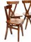 Chaises Vintage en Bois, Set de 4 7