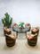 Vintage Barrel Garden Table and Chairs Set 4