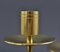 Danish Symmetrical Solid Brass Candle Holder from Dan Present, 1960s 6