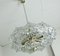 Lámpara Sputnik con flores de cristal facetado, años 60, Imagen 5