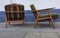 Oak Cigar Easy Chairs by Hans Jørgen Wegner for Getama, 1950s, Set of 2, Image 2