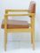 Mid-Century Leatherette & Light Oak French Chairs, 1950s, Set of 2 7