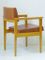 Französische Mid-Century Stühle aus Kunstleder & hellem Eichenholz, 1950er, 2er Set 9