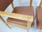 Mid-Century Leatherette & Light Oak French Chairs, 1950s, Set of 2 13