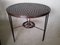 French Rattan and Iron Bistro Table, 1950s 2