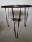 French Rattan and Iron Bistro Table, 1950s 4