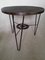 French Rattan and Iron Bistro Table, 1950s 5