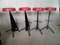 French Iron Bar Stools, 1950s, Set of 4 7