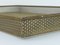 Mid-Century French Perforated Steel & Glass Tray, 1950s, Image 5