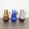 Vases Fat Lava Vienna Vintage de Scheurich, 1970s, Set de 3 1