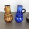 Vintage Fat Lava Vienna Vases from Scheurich, 1970s, Set of 3 4