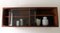 Mid-Century Modern Wall Shelf with Sliding Glass Doors from Dyrlund, 1960s 4