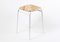 Short White Taburet Bar Stool by Anastasiya Koshcheeva for Moya, Image 1