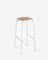 White Taburet Bar Stool by Anastasiya Koshcheeva for Moya 1