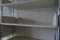 Modular Shelf System Room Divider in White Wood & Steel, 1970s 6