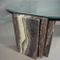 Vintage Italian Marble and Glass Coffee Table, Image 11
