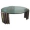 Vintage Italian Marble and Glass Coffee Table, Image 2