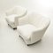White Velvet Lounge Chairs, 1950s, Set of 2, Image 9