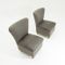 Italian Grey Easy Chairs, 1950s, Set of 2 4