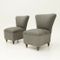 Italian Grey Easy Chairs, 1950s, Set of 2 7