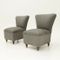 Italian Grey Easy Chairs, 1950s, Set of 2, Image 7