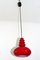 Vintage Red Glass Ceiling Light from Peill & Putzler, 1960s, Image 2