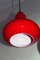 Vintage Red Glass Ceiling Light from Peill & Putzler, 1960s 6