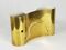 Polished Brass Finish Foglio Sconce by Tobia Scarpa for Flos, 1966 4