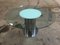 Vintage Italian Dining Table with Stainless Steel Base and Glass Top, 1970s, Image 2