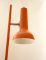 Lampadaire Vintage Orange avec Ampoules Ajustables 2