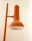 Vintage Orange Floor Lamp with Adjustable Lights, Image 2