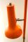 Lampadaire Vintage Orange avec Ampoules Ajustables 3