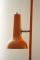 Vintage Orange Floor Lamp with Adjustable Lights, Image 4